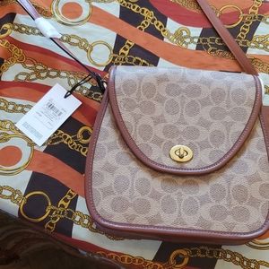 Coach Signature Canvas flap square bag